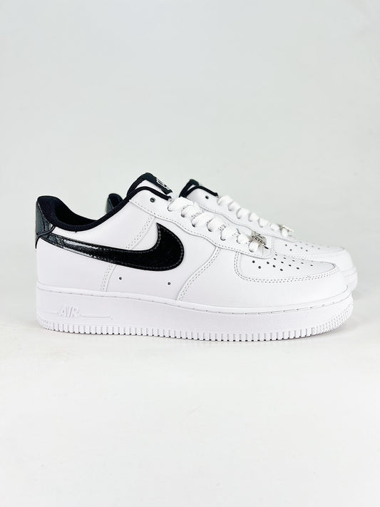Nike Air Force 1 '07 LV8 'White & Black Patent Swoosh'