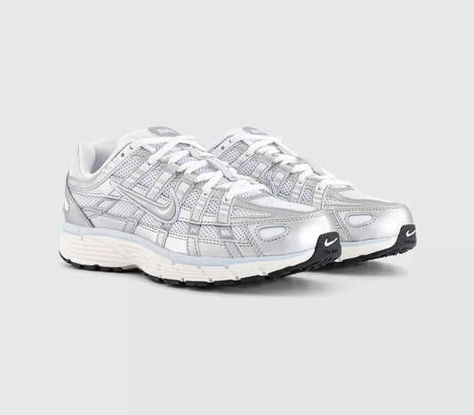Nike P-6000- White Metallic Silver Blue Tint Sail